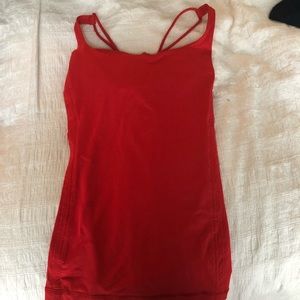 Red lululemon tank